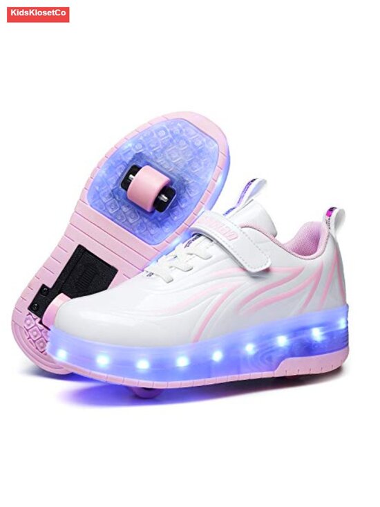 Other - Kids Light Up LED Roller Skates USB Rechargeable Wheel Sneakers